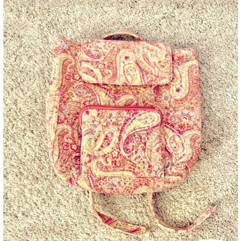 FINAL PRICE Vera Bradley-style Paisley Patterned Women's Backpack